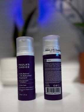 NWT Paula's Choice Purple Retinol + Bakuchiol Treatment Pump Bottles